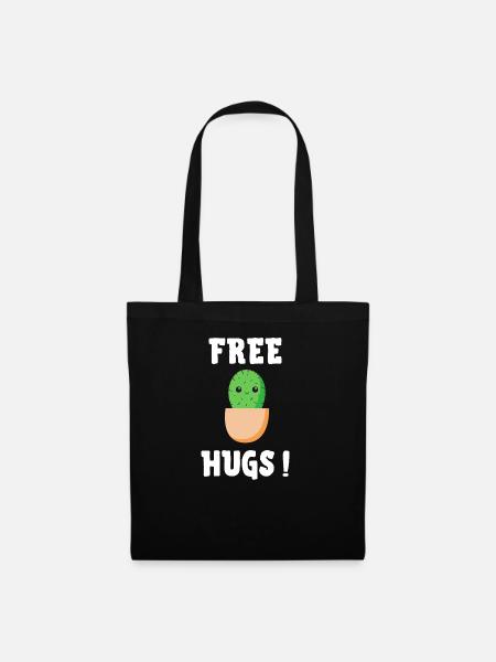 free hugs - Stoffbeutel - Schwarz