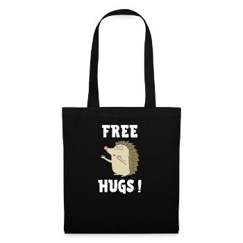 free hugs - Sac en tissu - noir - Devant