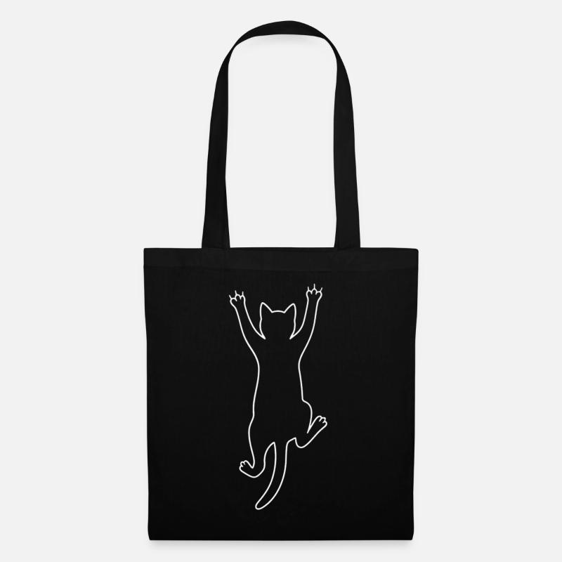 Climbing cat. - Tote Bag - black