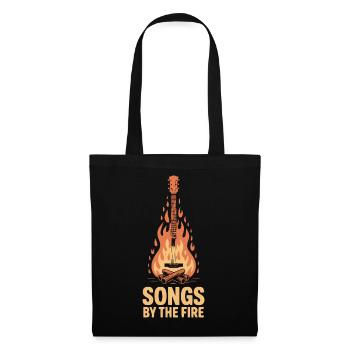 Guitare - Chansons près du feu Musique du feu de camp - Sac en tissu - noir - Devant