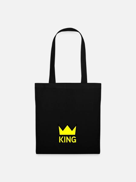 king - Stoffbeutel - Schwarz