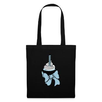 birthday cupcake / Geburtstagsmuffin (e, 2c) - Tote Bag - black - Front