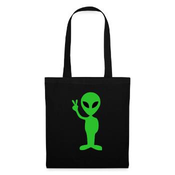Alien Peace - Tote Bag - black - Front