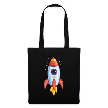Fusée - Sac en tissu - noir - Devant