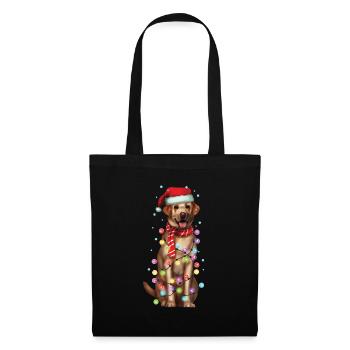 Christmas Funny Labrador Santa Dog Xmas Gift - Tote Bag - black - Front