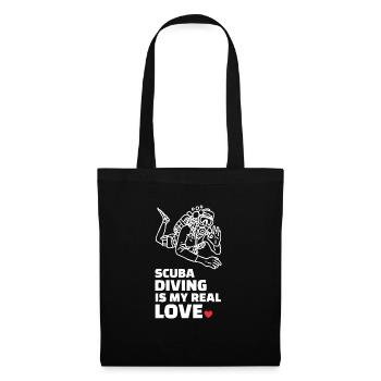 J’adore plonger - Sac en tissu - noir - Devant
