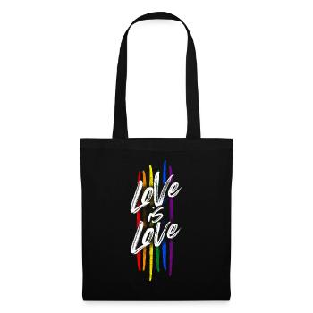 Aime aimer - LGBT - Sac en tissu - noir - Devant