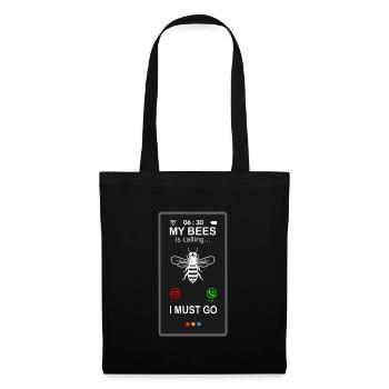 Hobby beekeeper beekeeper calls gift idea - Tote Bag - black - Front