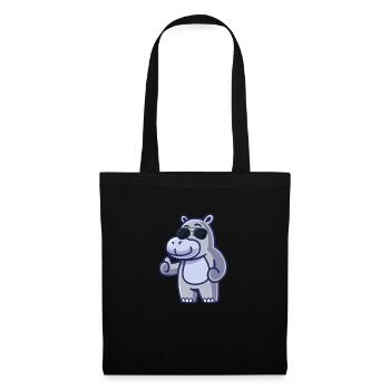 Lunettes de soleil fraîches Hippo Animal Gift Hippo - Sac en tissu - noir - Devant