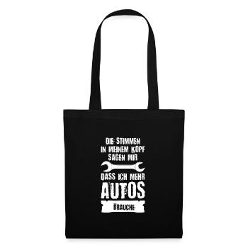 Auto Mechaniker Autoliebhaber Geschenk - Stoffbeutel - Schwarz - Vorne
