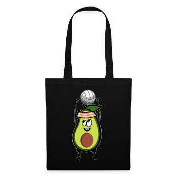 Volleyball Avocat - Sac en tissu - noir - Devant