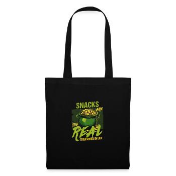 Les collations de la Saint-Patrick sont les véritables trésors de la - Sac en tissu - noir - Devant
