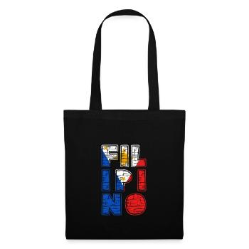 Philippines drapeau philippin fierté je cadeau - Sac en tissu - noir - Devant