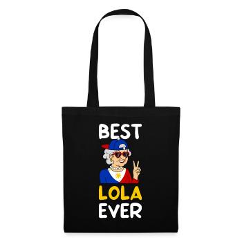 Meilleure Lola de tous les temps / Tagalog Grandma, Philippines - Sac en tissu - noir - Devant