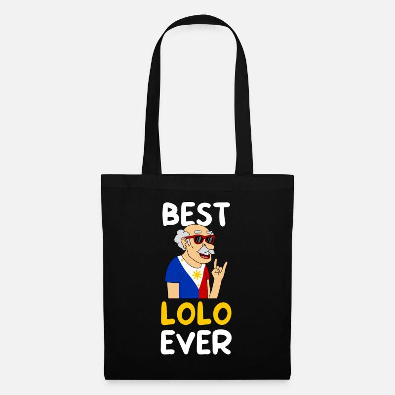 Best Lolo ever / Tagalog Opa, Philippinen - Stoffbeutel - Schwarz