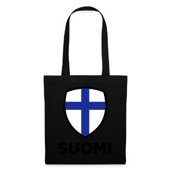 National Flag of Finland - Tote Bag - black - Front