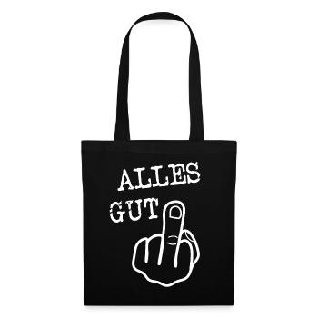 Alles gut - Stoffbeutel - Schwarz - Vorne
