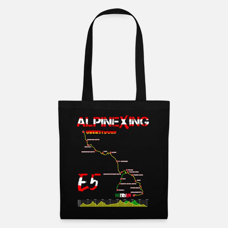 E5 Oberstdorf Merano - Sac en tissu - noir