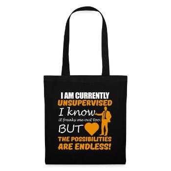 funny funny bestseller gift idea - Tote Bag - black - Front