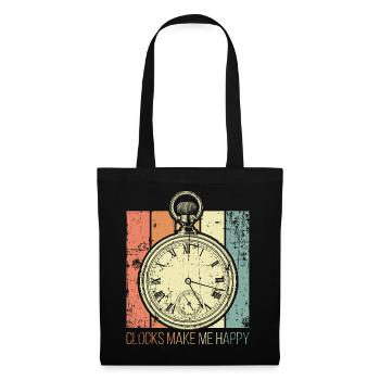 Watchmaker watches make me happy - Tote Bag - black - Front