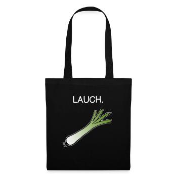 Lauch - Stoffbeutel - Schwarz - Vorne