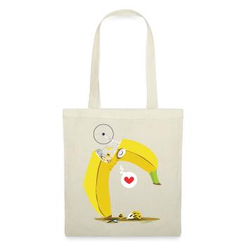 Vélo de route banane - Sac en tissu - nature - Devant