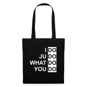 I do judo - Arts martiaux, La bague, Ceinture, Cadeau - Sac en tissu - noir - Devant