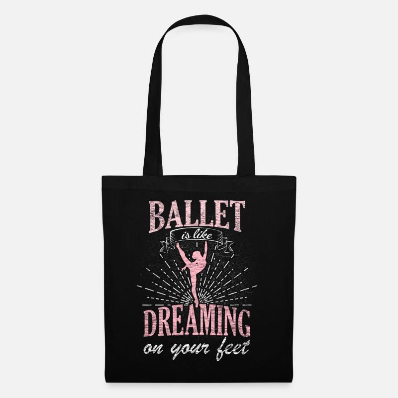 Rêve de ballet - Sac en tissu - noir