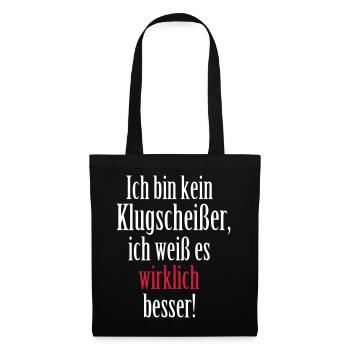 smart aleck - Tote Bag - black - Front