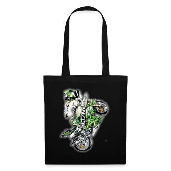 Stunt biker - Tote Bag - black - Front