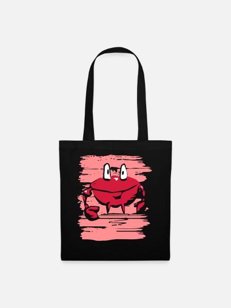 Crabe drôle - Sac en tissu - noir