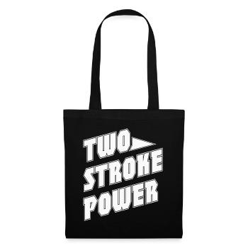 Motorcycle "Two stroke power" - Tote Bag - black - Front