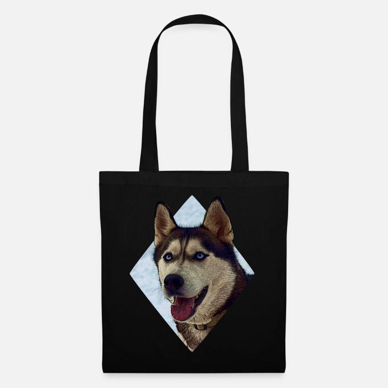 Husky - Stoffbeutel - Schwarz