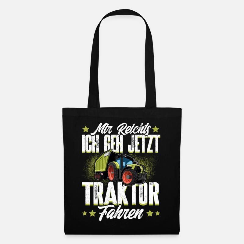 Landwirt Traktor - Stoffbeutel - Schwarz