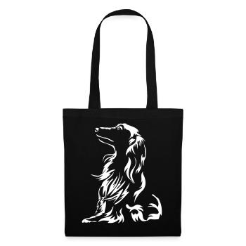 Teckel « Black Edition » - Sac en tissu - noir - Devant