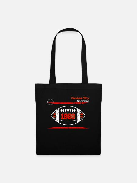 Kansas City American Football Team Design - Stoffbeutel - Schwarz