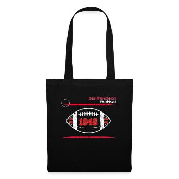Conception de l’équipe de football américain de San Francisco - Sac en tissu - noir - Devant