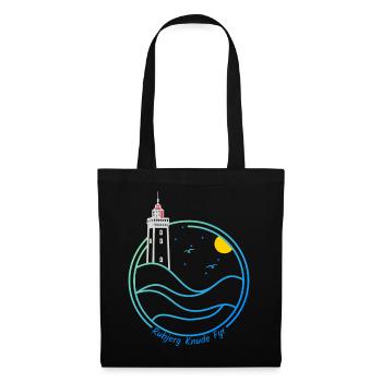 Lighthouse Rubjerg Knude on the dune in Denmark - Tote Bag - black - Front