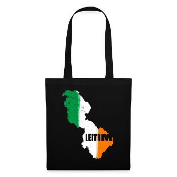 Leitrim Ireland Flag | County Outline Map - Tote Bag - black - Front