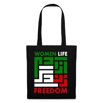 women life freedom Zan zendegi azadi - Stoffbeutel - Schwarz - Vorne