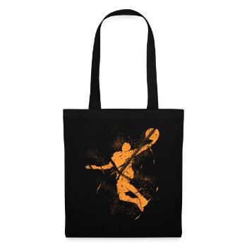 Basketball Basketball Player Dunking Grunge Splash - Tote Bag - black - Front
