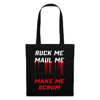 Rugby passion: jerk, mouth, scrum - Tote Bag - black - Front