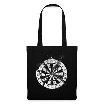 Fléchettes, jeu de fléchettes, jeu de fléchettes, fléchettes, joueurs de fléchettes - Sac en tissu - noir - Devant