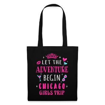Girls Trip Chicago, que l’aventure commence - Sac en tissu - noir - Devant