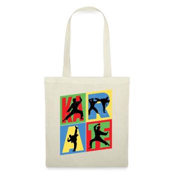 Karaté, Karatéka, arts martiaux, Combats, Sports - Sac en tissu - nature - Devant