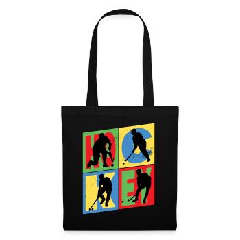 Hockey Field Hockey Player Sports Fan Vintage Retro - Tote Bag - black - Front