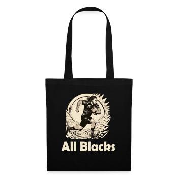 Rugby Gift, Players and Fans Design - Tote Bag - black - Front