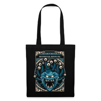 Dungeons And Dragons Monster Manual With Beholder - Tote Bag - black - Front
