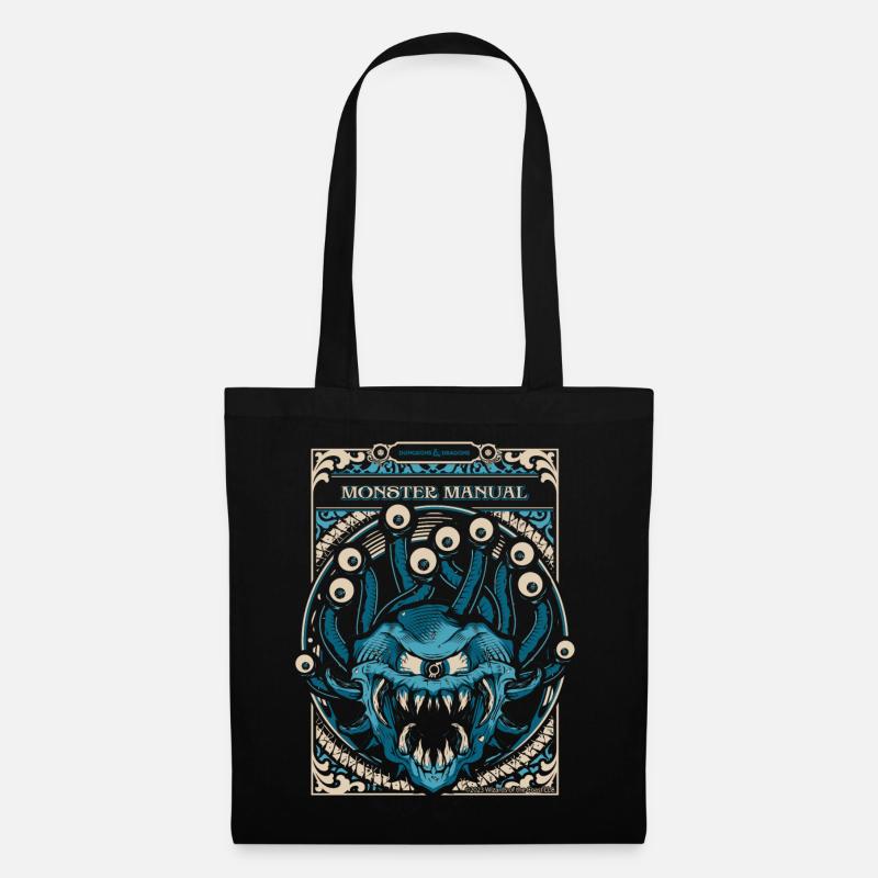 Dungeons And Dragons Monster Manual Mit Beholder - Stoffbeutel - Schwarz