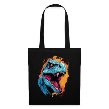 T-Rex Dinosaur Dino Tyrannosaurus Rex Vintage - Tote Bag - black - Front